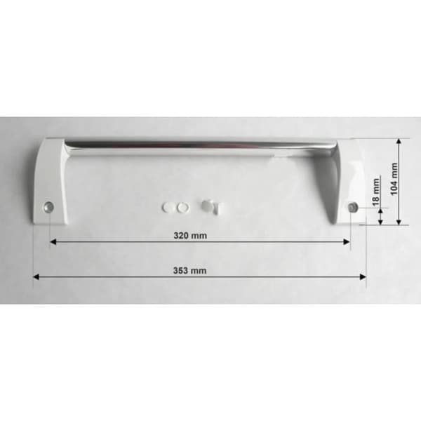 Dörrhandtag för Brandt kylskåp - AS0041236 SL3720