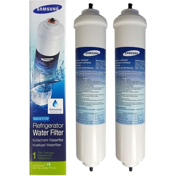 2 x äkta Samsung DA29-10105J Aqua Pure Plus kylvattenfilter