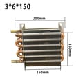 Miniatyrbillede 2 af 2: Radiator Kondensator, Luftkølet, Aluminiumfin og kobberrør, Kompakt Design,C