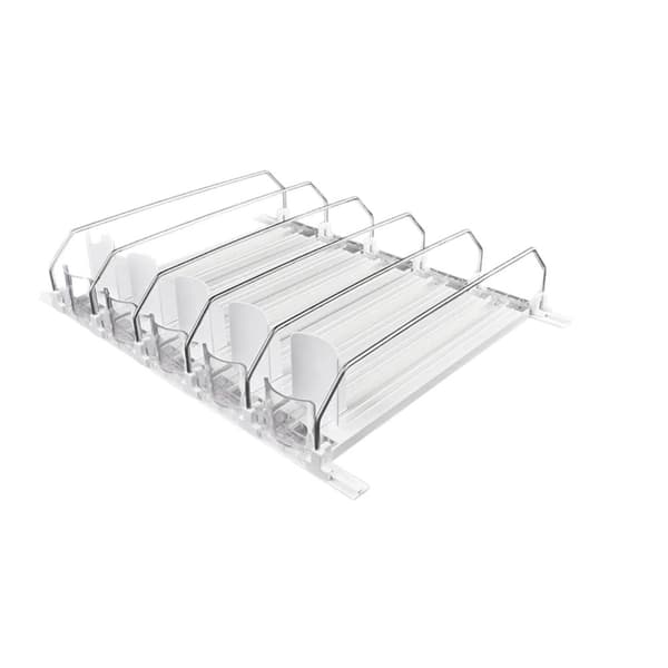 Drikkeorganisator, Justerbar Bredde, E-formet Design,Hvid 380mm 5 sæt