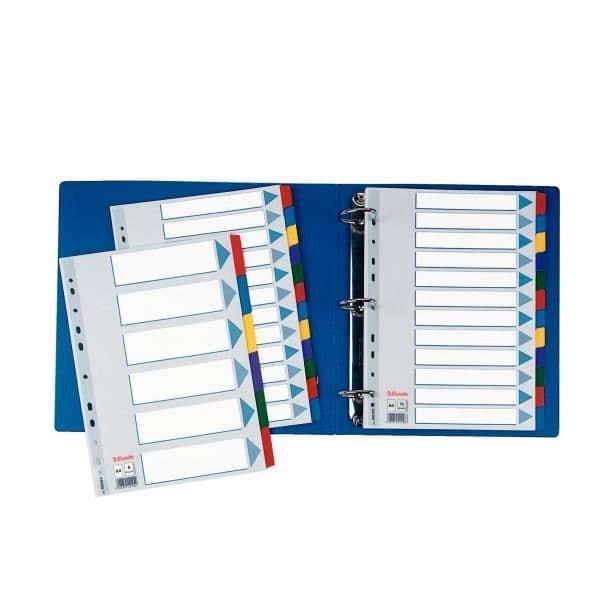 ESSELTE Mylar Divider A4 6 nycklar