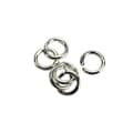Miniatyrbild 1 av 2: Runda brustna ringar 7 mm Silver 100 stycken