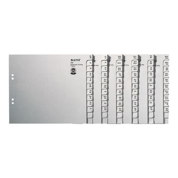 Leitz - Avdelare - A-Z - 240 x 200 mm - gering - grå