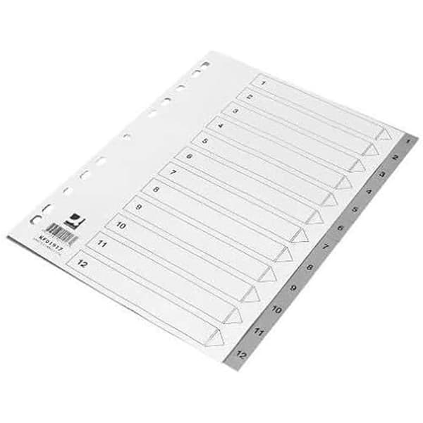Interkalära - Q-Connect - KF01917 - Multicolor - Kartong - 22,5 x 29,7 cm