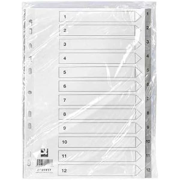 Interkalära - Q-Connect - KF01917 - Multicolor - Kartong - 22,5 x 29,7 cm