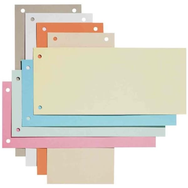 Kartongavdelare 190g 2 hål 240 x 105mm för