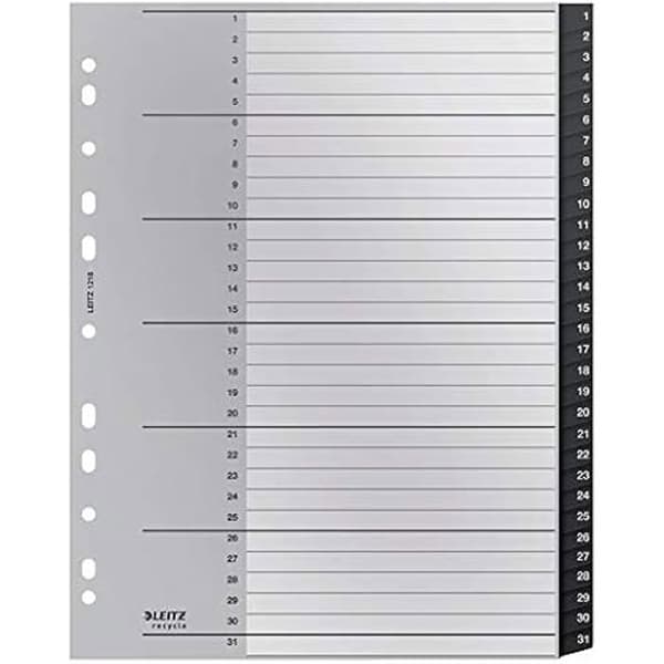 Interkalor - Leitz - 12180000 - A4 Extra-Stor - Plast 90% Återvunnen - Ekologisk