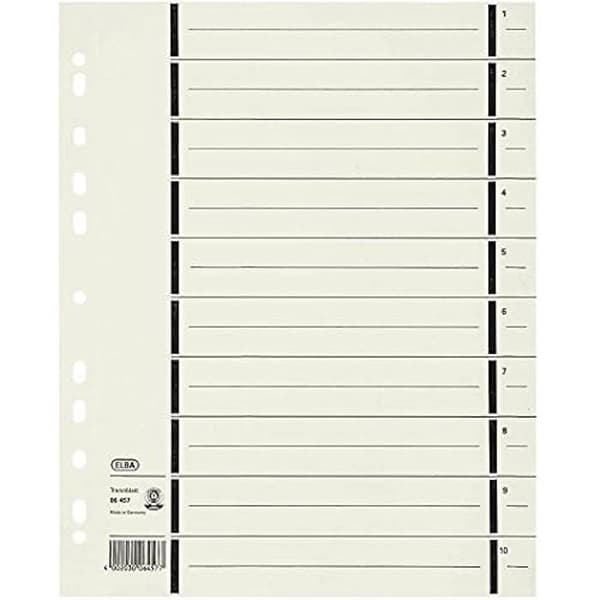 Intervallkort A4 - Elba - 06457CH - 100 stycken - Stiff kartong 230 g/m² - Chamois