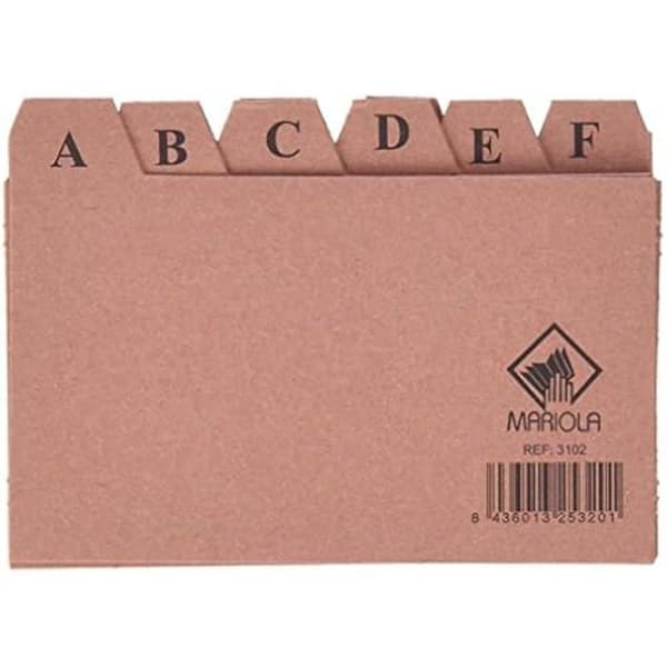 Mariola 3102 Alfabetiskt register 24 positioner Kartong 125 x 75 mm