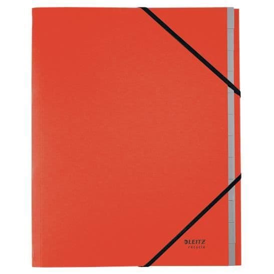 Röd kartongavdelare - LEITZ - 39150025 - 247 mm x 320 mm x 2 mm
