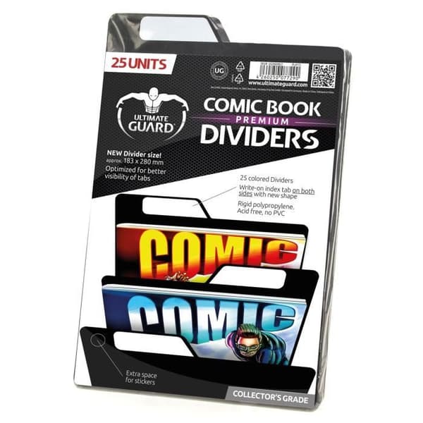 Ultimate Guard - 25 avdelare för serier Premium Comic Book Dividers Svart
