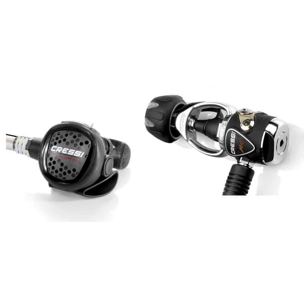Cressi Regulator Set Xs Compact Mc9 Grey Din Svart