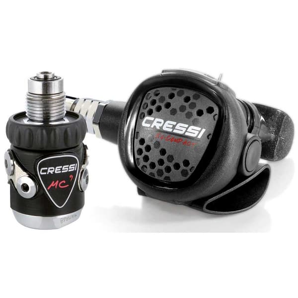 Cressi Regulator Set Xs Compact Mc9 Grey Din Svart
