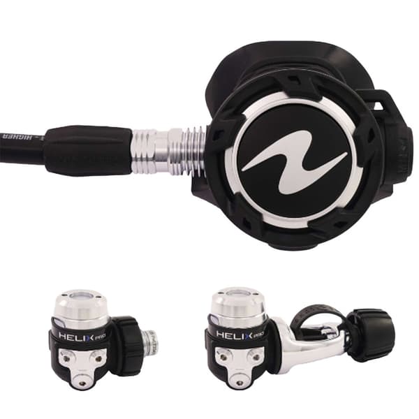 Aqualung Regulator Set Helix Pro Din Svart