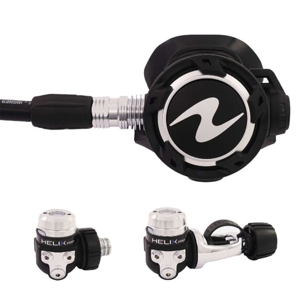 Aqualung Säädinsarja Helix Pro Yoke Musta