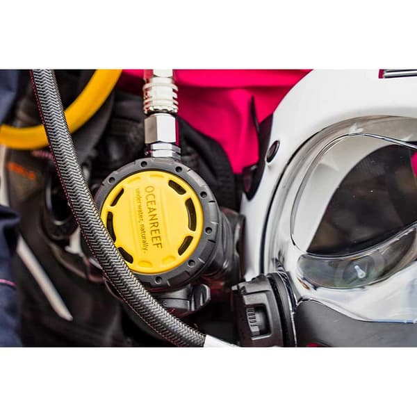 Ocean Reef Octopus Sekundær Regulator Med Slange Quick Connection Gylden