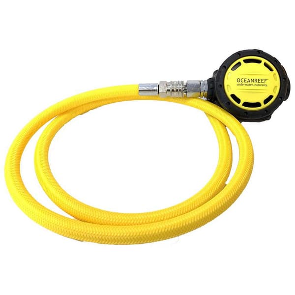 Ocean Reef Octopus Sekundær Regulator Med Slange Quick Connection Gylden