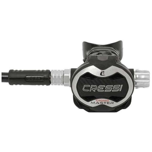 Cressi Regulator Sæt Master Cromo Ac25m Int Sort,Søvfarvet