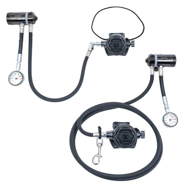 Dive Rite Xt1/xt4 Sidemount Rr - Din - Bar Säädin Hopeinen