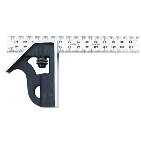 Kombinerad vinkel - STARRETT - 10MH-150 - Längd 150 mm - Stål - Matt yta