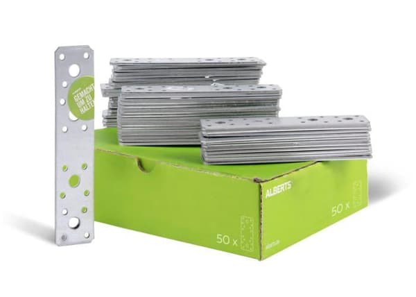 Igah alberts - 330101 - Alberts 846374 Demonteringsplatta | galvaniserad Sendzimir | 180 x 40 mm | kit med 50 st