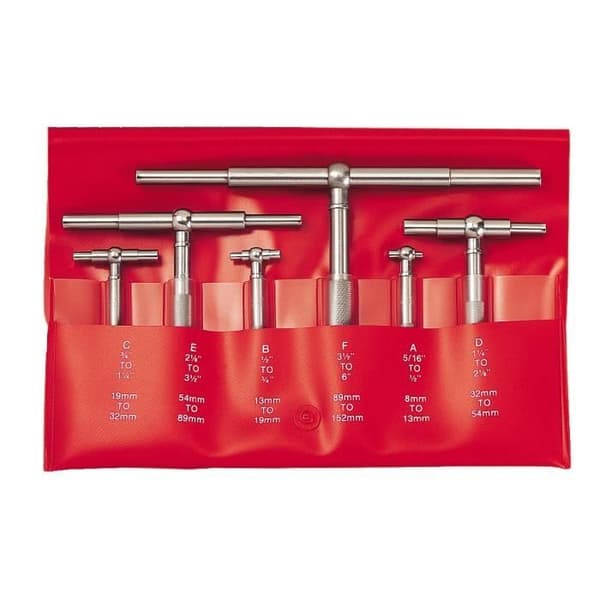 Starrett s579hz autocollant för centrering teleskopisk kalibrering med 2 teleskopiska armar Set, 5-40,6 cm-15,2 cm intervall, 2-3-8-3 - 1-10,2