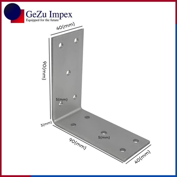 Kulmarauta 90x90x40x3 mm, 28 kpl