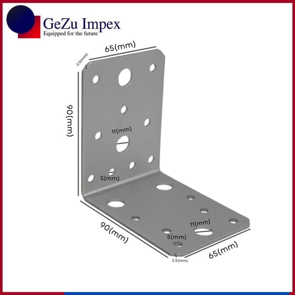 Kulmarauta 90x90x65x2.5 mm, 10 kpl