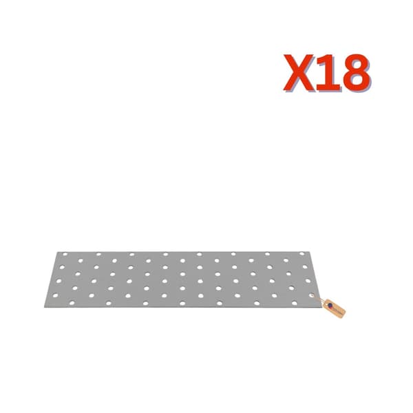 Hålplattor 300x80x2 mm, 18 st
