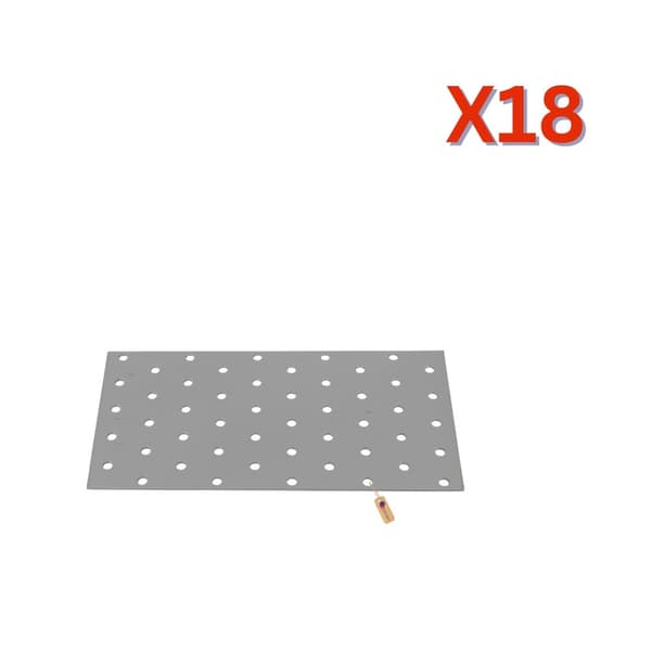 Naulauslevy 200x100x2 mm, 18 kpl