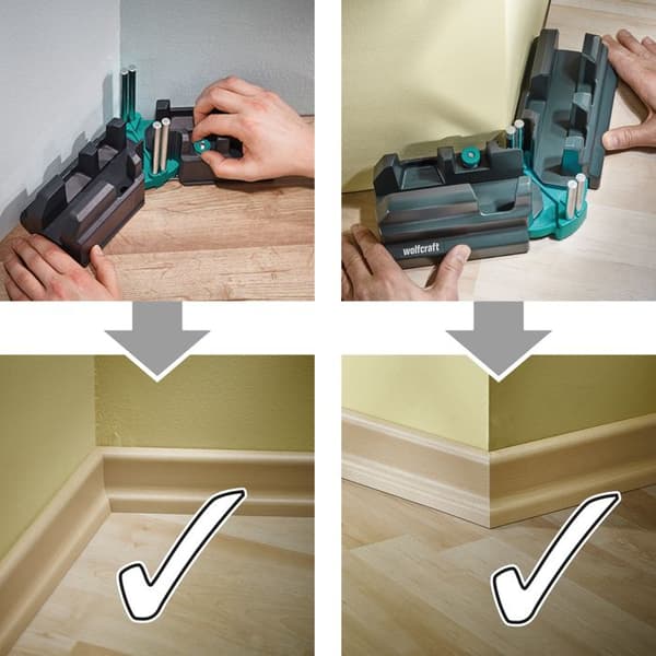 444129 wolfcraft Essential Baseboard Fixeringsverktygssats