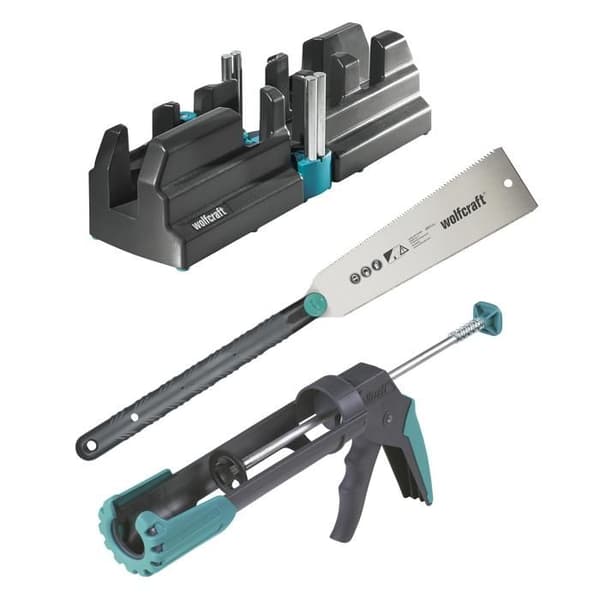 444129 wolfcraft Essential Baseboard Fixeringsverktygssats