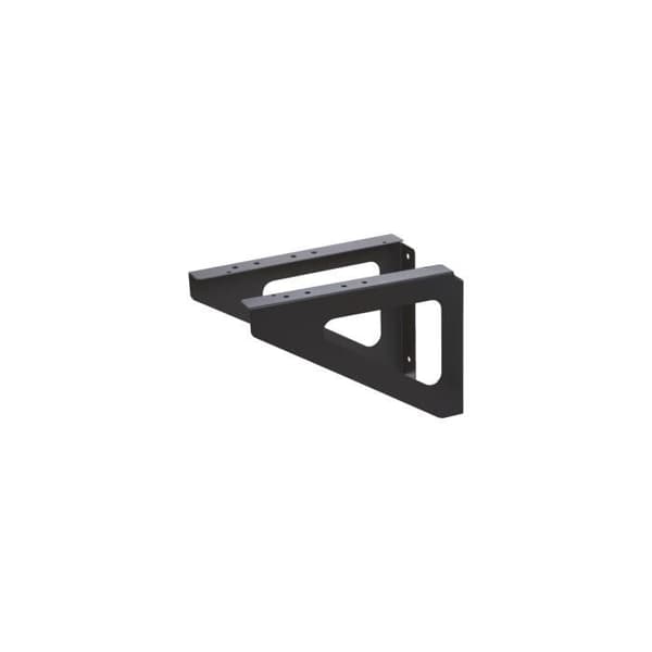 null - Antracitgrå väggmonteringsfästen H.17.5 X L.25 X D.3 Cm