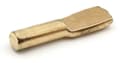 Miniatyrbild 3 av 3: Fästfäste - monteringskloss - hörnkoppling Design61 Set med 20 mässingspläterade hyllstöd 5 mm