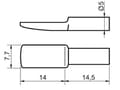 Miniatyrbild 2 av 3: Fästfäste - monteringskloss - hörnkoppling Design61 Set med 20 mässingspläterade hyllstöd 5 mm