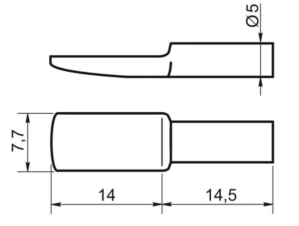 Fästfäste - monteringskloss - hörnkoppling Design61 Set med 20 mässingspläterade hyllstöd 5 mm