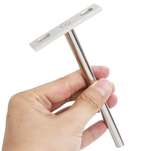 Konsoler för flytande hyllplan 12st osynlig Ø10x150 mm kolstål