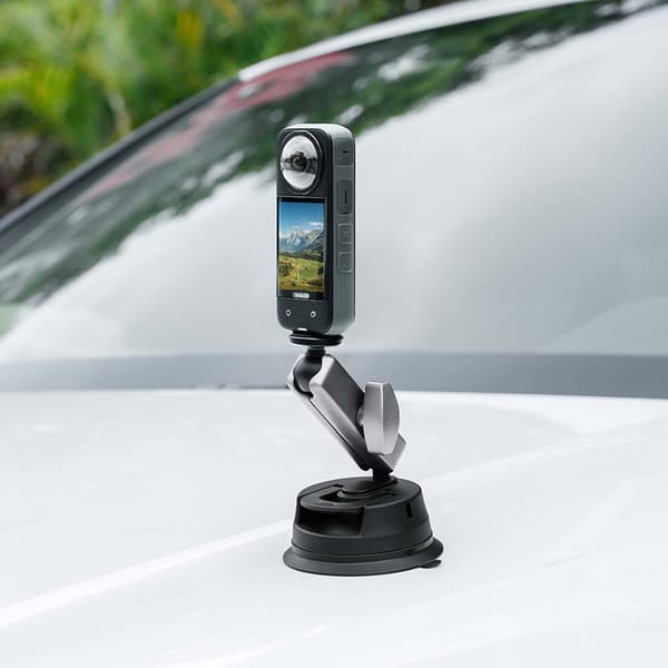 Valokuvausteline 360 insta360 go 3 GoPro Moottoripyörän Magic Handle Mount Imukuppikiinnitys
