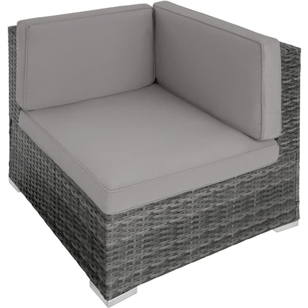 Polyrattan loungesæt Venedig - grå