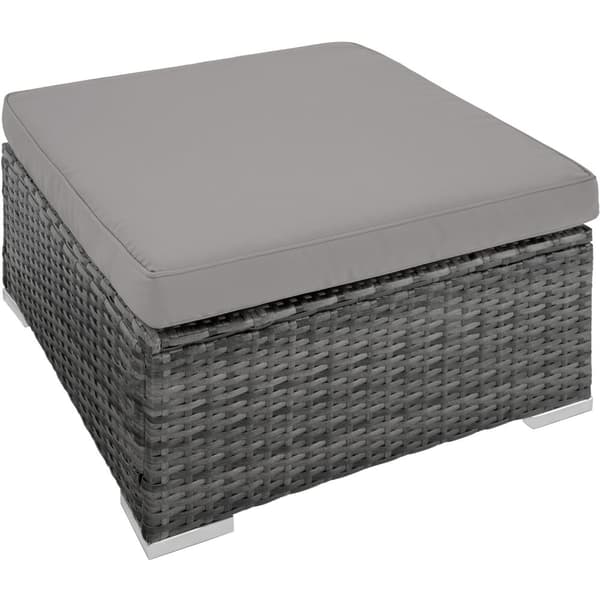 Polyrattan loungesæt Venedig - grå