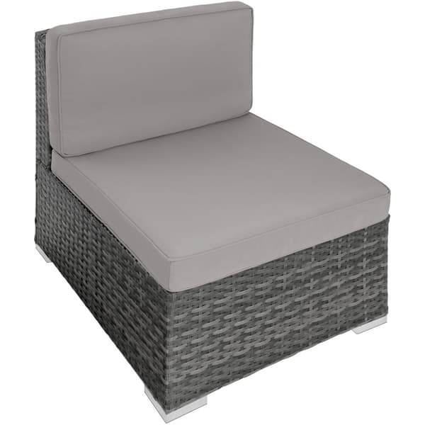Polyrattan loungesæt Venedig - grå