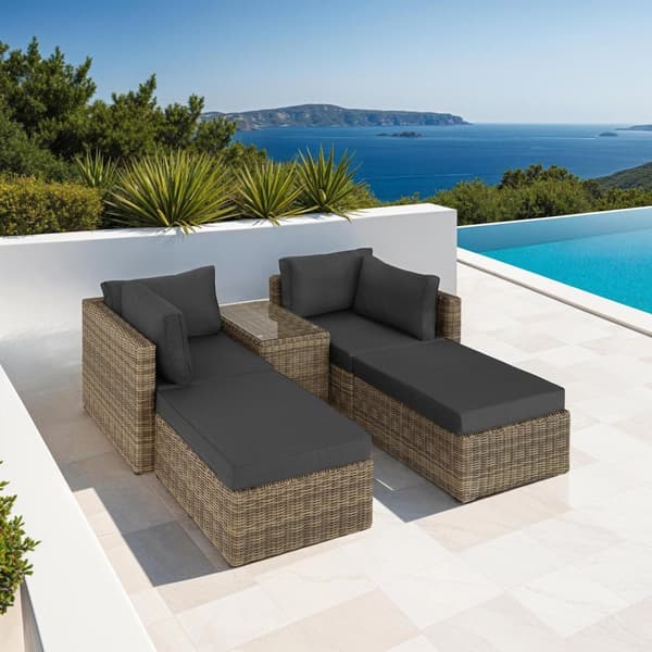 Loungeset/Loungegrupp i konstrotting San Domino - natur