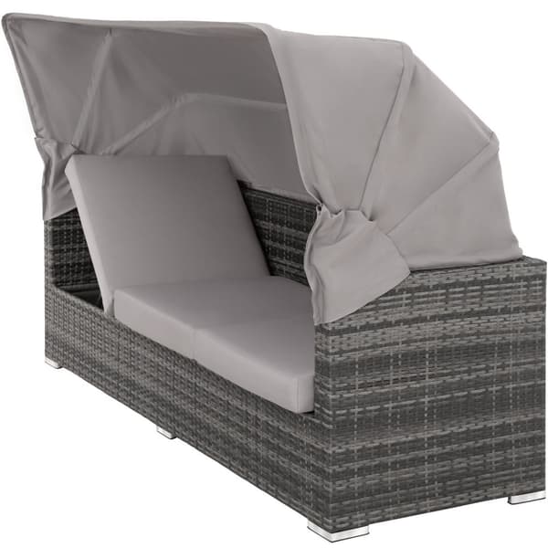 Polyrattan loungesæt San Marino - grå