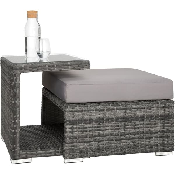 Polyrattan loungesæt San Marino - grå