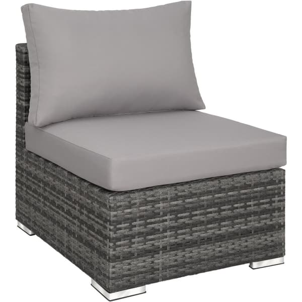 Polyrattan loungesæt San Marino - grå