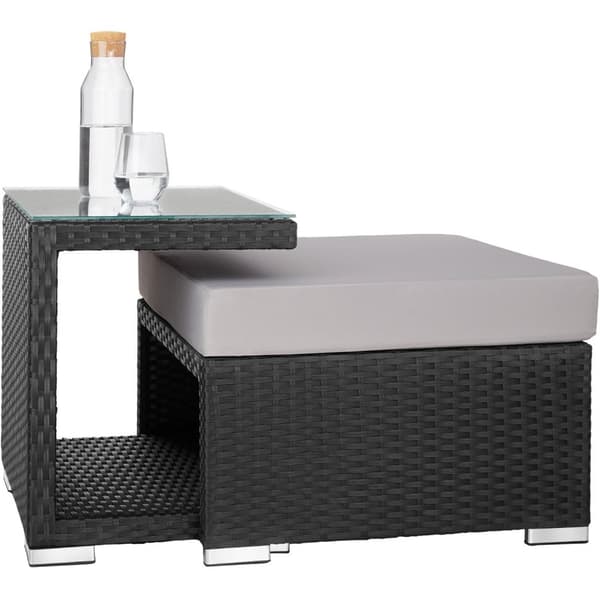 Polyrattan loungesæt San Marino - sort