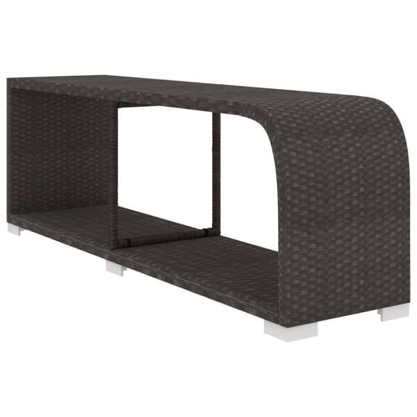 vidaXL haveloungesæt 10 dele med hynder polyrattan sort