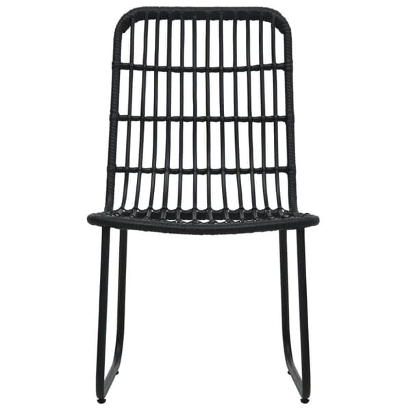 vidaXL bistrosæt 3 dele polyrattan sort