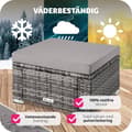 Miniatyrbild 5 av 9: Pall med dyna konstrotting - grå