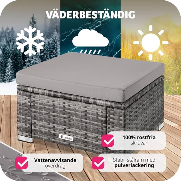 Pall med dyna konstrotting - grå